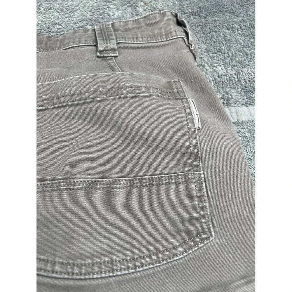 Duluth Trading Co Flex Fire‎ Hose Work Pants Tan Cargo Pockets Mens 40x32